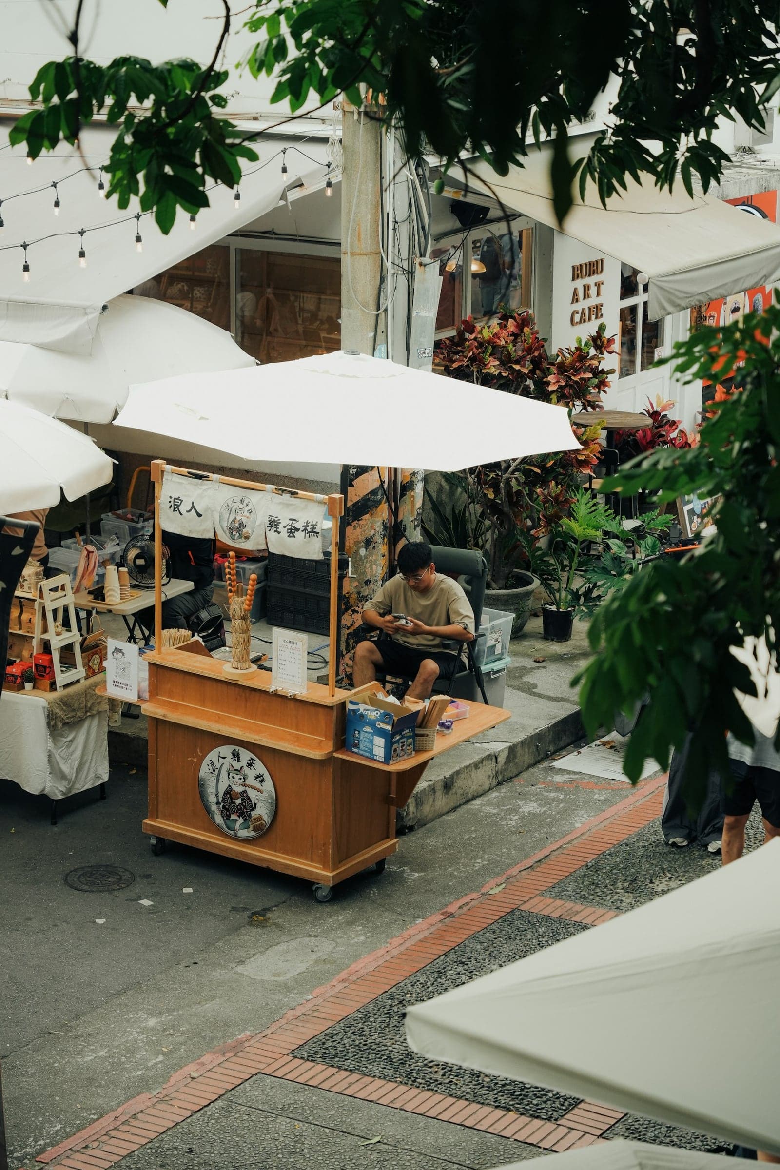 An independent storefront on a neighborhood street
